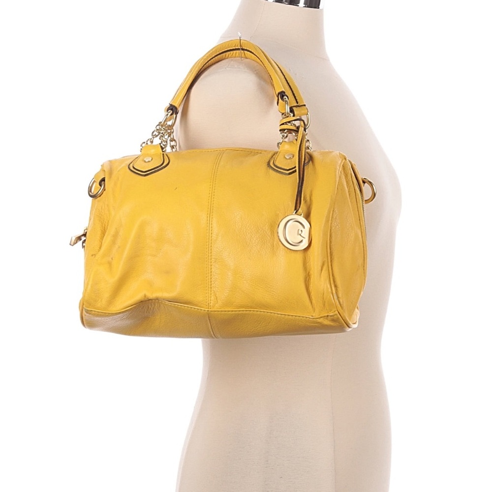 Yellow Leather Handbag - Picture 9 of 13